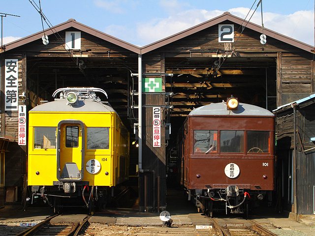 上毛電気鉄道 大胡電車庫の写真